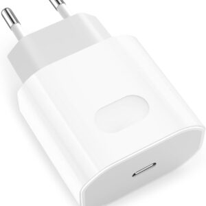 Caricatore USB C, 25W Presa per iPhone 16/16 Pro/16 Pro Max/16 Plus/15/14/13/12/11/SE/XS/XR/X, Caricabatterie Rapido Alimentatore Spina Adattatore Spinotto USB C