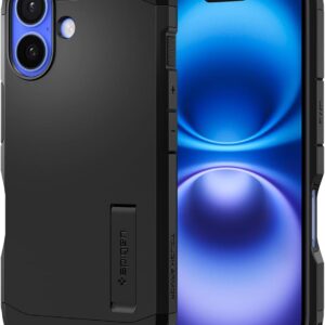 Spigen Cover Tough Armor (AI) Compatibile con iPhone 16 – Nero