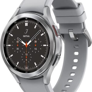 SAMSUNG Galaxy Watch4 Classic BT 46mm SmartWatch Acciaio Inox, Ghiera Rotante, Monitoraggio Benessere, Fitness Tracker, Colore Argento