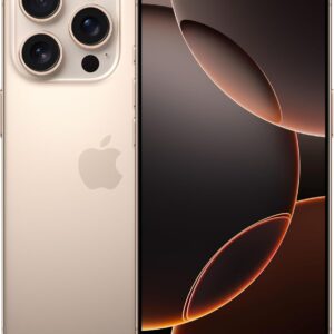 Apple iPhone 16 Pro 128 GB: Telefono 5G con Controllo fotocamera, Dolby Vision 4K a 120 fps e un’autonomia senza precedenti. Compatibile con AirPods; Titanio sabbia