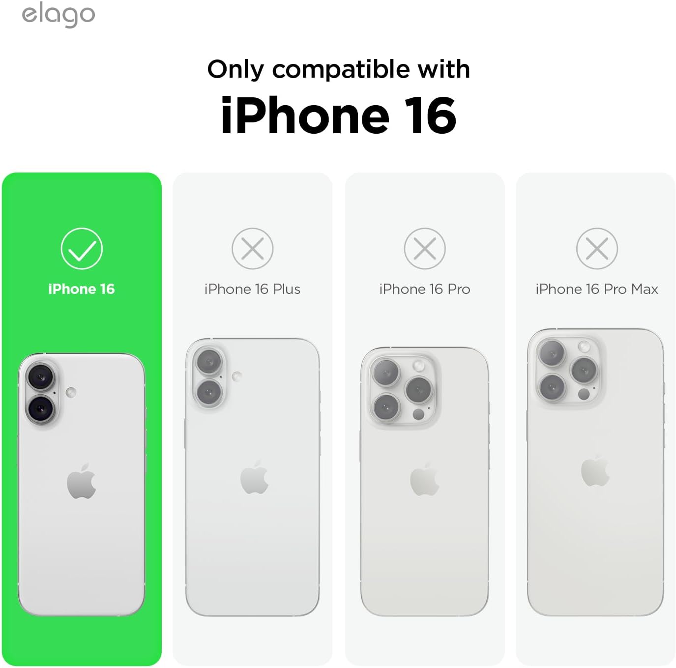elago Compatibile con iPhone 16 Cover, Cover in Silicone Liquido Premium, Cover Protettiva Completa, Antiurto, Cover Sottile, Fodera in Microfibra Antigraffio (Nero) - immagine 2