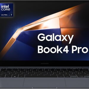 Samsung Galaxy Book4 Pro, Intel® Core™ Ultra 7 Processor, 16GB RAM, 512GB, Laptop 14″ Dynamic AMOLED 2X touch, Windows 11 Home, Moonstone Gray [Versione Italiana]