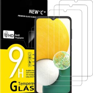 NEW’C 3 Pezzi, Vetro Temperato per Samsung Galaxy A13 5G, A13 4G, A04s, Pellicola Prottetiva Anti Graffio, Durezza 9H, 0,33mm Ultra Trasparente, Ultra Resistente
