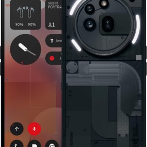 Nothing Phone (3a) Pro 256 GB – smartphone con fotocamera con periscopio da 50 MP, Ultra zoom 60x, ricarica rapida a 50W e 6.77″ Display AMOLED flessibile FHD+ – Nero