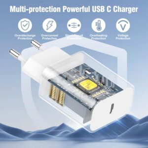 Caricatore Rapido iPhone 16 15, [MFi Certificato] Caricabatterie iPhone Originale Apple con Cavo USB C 2M, Type C Cavetto Carica batteria per Apple iPhone 16 Pro Max/16 Pro/15 Plus/15 Pro/iPad Pro/Air