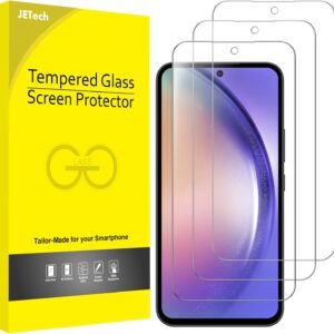JETech Pellicola Protettiva per Samsung Galaxy A54 5G 6,4 Pollici, 9H Protezione in Vetro Temperato Film, Antigraffio, HD Chiaro, Pacco da 3