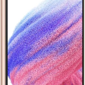 Samsung Galaxy A53 5G Smartphone Android, Display Infinity-O FHD+ Super AMOLED 6.5”, 8GB RAM e 256GB di memoria interna espandibile, Batteria 5.000 mAh, Awesome Peach (Versione Italiana)