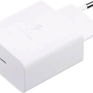Samsung EP-TA865 Caricabatterie Caricatore Alimentatore Travel Adapter Super Fast Charging 65W USB Tipo C Type-C Bianco bulk