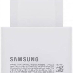 Samsung EP-TA865 Caricabatterie Caricatore Alimentatore Travel Adapter Super Fast Charging 65W USB Tipo C Type-C Bianco bulk