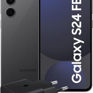 Samsung Galaxy S24 FE Smartphone AI, Caricatore Incluso, Display Dynamic AMOLED 2X 6.7”, Dual SIM, Fotocamera 50MP, 8GB RAM, 128GB, Batteria a lunga durata, IP68, Graphite [Versione Italiana]