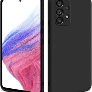 HSP Cover per Samsung Galaxy A53 5G [Repellente alla Polvere] Custodia Protettiva in Silicone TPU Premium | AntiGraffio Antiurto | Protezione della Fotocamera | vestibilità Perfetta Sottile | Nero