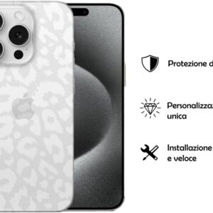 iTemizer Pellicola animalier Back Skin posteriore per iPhone 16 Pro Max. Vetro posteriore per iPhone. Anti graffio e facile da installare, dai al tuo smartphone un nuovo look. Trova il tuo modello!