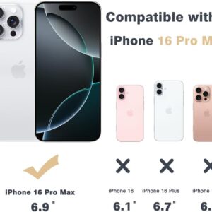 Melomon Cover Trasparente per iPhone 16 Pro Max (6,9 Pollici), Custodia Ultra Sottile e Resistente ai Graffi, Protezione in TPU Flessibile, Antiurto e Antiscivolo Custodia-Trasparente