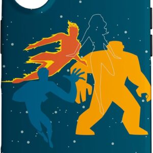 Custodia per iPhone 16 Marvel Studios The Fantastic Four: First Steps Team and Logo