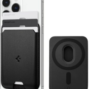 Spigen Valentinus Magfit Portafoglio (3 carte) Magsafe Compatibile con iPhone 14 Pro/iPhone 14 Plus/iPhone 14 Pro Max/iPhone 14 / iPhone 13 Series/iPhone 12 Series