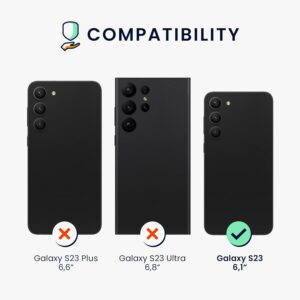 kwmobile Cover per Samsung Galaxy S23 Custodia – Back Case per Smartphone in Silicone TPU – Protezione Gommata – arancia fruttata
