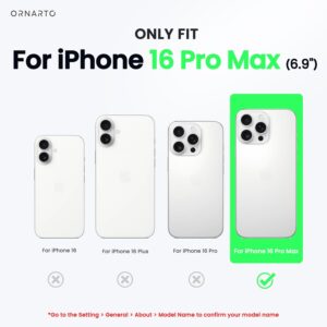 ORNARTO Cover Compatibile con iPhone 16 Pro Max Custodia Sottile 6,9 Pollici, Morbido Silicone Liquido Protezione Cover, in Gomma Gel Morbida con Fodera in Microfibra-Rosa Creta