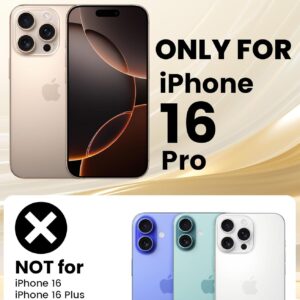 nicekool Custodia per iPhone 16 Pro Cover Portafoglio Trasparente con Porta Carte Morbida Silicone Sottile Anti Ingiallimento Slot per Schede Portafoglio Cover Antiurto Case Protettiva