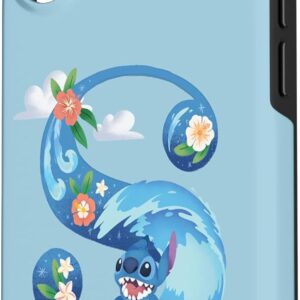 Custodia per iPhone 16 Monogramma dell’alfabeto Disney Lilo e Stitch lettera S per Stitch