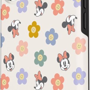Custodia per iPhone 16 Disney Minnie Mouse Springtime Fiori e Happy Smiles