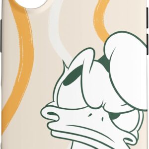 Custodia per iPhone 16 Disney Paperino Retro Vintage Glare & Lines Pattern