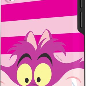 Custodia per iPhone 16 Disney Alice nel Paese delle Meraviglie Stregatto Rosa Strisce