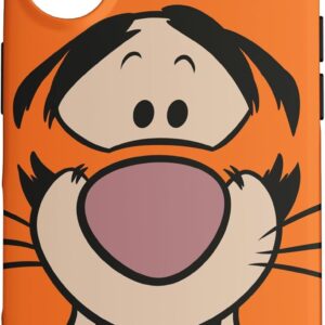 Custodia per iPhone 16 Disney Winnie the Pooh Tigro Face Bright Orange