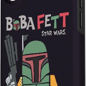 Custodia per iPhone 16 Star Wars Boba Fett Bounty Hunter Doodle
