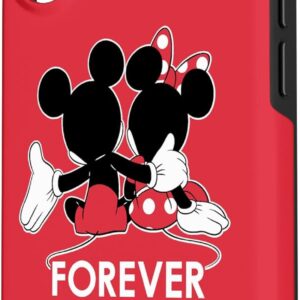Custodia per iPhone 16 Disney – Sagome di Topolino e Minnie per sempre, colore: Rosso