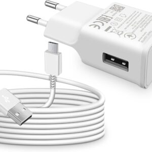 Caricabatterie Caricatore Rapido e Cavo Tipo C da 1,5M per Samsung Galaxy A15 A14 A13 A33 A34 A35 A55 A54 A53 A51 A50 A41 A40 A71 A25 A23 A20e S8 S9 S10 S20 FE M34, Note 9 8, Caricatore Cellulare