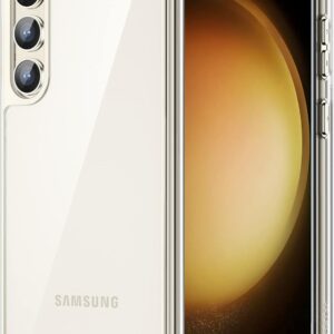 JETech Cover per Samsung Galaxy S23 5G 6,1 Pollici, Anti Ingiallimento Protezione Custodia con Antiurto, Anti-Graffio e Retro Rigida in PC (Trasparente)