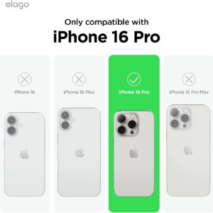 Elago Cover Compatibile con iPhone 16 Pro in Silicone Liquido Premium – Protettiva Completa, Antiurto, Sottile, Fodera in Microfibra Antigraffio (Blu Cobalto)