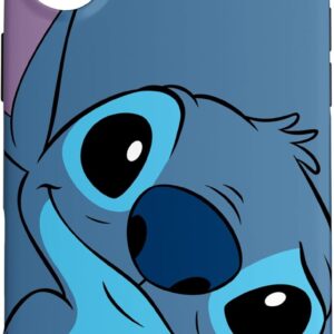 Custodia per iPhone 16 Plus Disney Lilo and Stitch – Cucitura a punto carino, colore: grigio ard