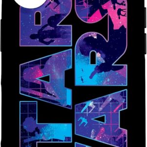 Custodia per iPhone 16 Star Wars Logo Retro 90s Galaxy