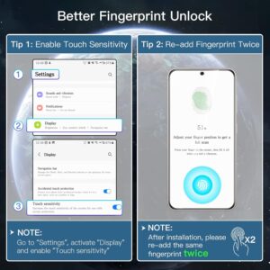 JETech Privacy Pellicola Protettiva per Samsung Galaxy S23 5G 6,1 Pollici e Protezione Fotocamera, Antispy Vetro Temperato Film, Compatibile con ID Impronte Digitali, Pacco da 2 Ciascuno