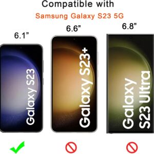 Vauki 2 Pezzi Cover per Samsung Galaxy S23, Custodia con Motivo Cuore, Antiurto Ultra Silicone TPU Morbida Case con Protezione Della Fotocamera per Samsung S23, Nero e Bianco