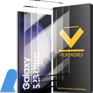 3 Pezzi Pellicola Vetro Temperato Per Samsung Galaxy S23 Ultra, Anti-Impronte, Ultra HD, Anti-Graffio, Senza Bolle