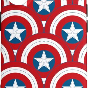 Custodia per iPhone 16 Marvel Captain America 4: Brave New World Shield Pattern