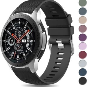 Wanme Cinturino per Samsung Galaxy Gear S3 Frontier /S3 Classic, 22mm Braccialetto di Ricambio Silicone Sportivo Cinturini per Samsung Galaxy Watch 3 45mm//Galaxy Watch 46mm