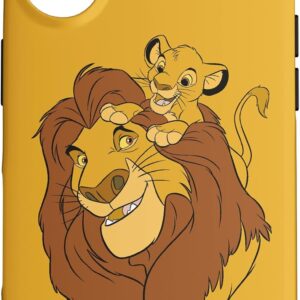Custodia per iPhone 16 Disney Il Re Leone Simba e Mufasa Padre e Figlio