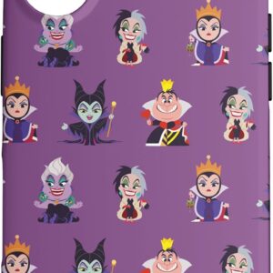 Custodia per iPhone 16 Disney Villains Kawaii Viola