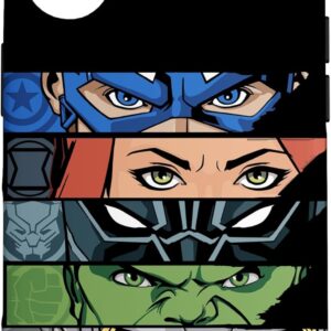 Custodia per iPhone 16 Faccia da gioco Marvel Avengers Classic Super Heroes