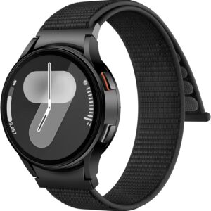 AMSKY 20mm Nylon Cinturino Compatibile con Samsung Galaxy Watch 7 6 5 4 40mm 44mm, Galaxy Watch 6 Classic 47mm 43mm, Watch 4 Classic 46mm 42mm, Watch 5 Pro 45mm, Sport Loop