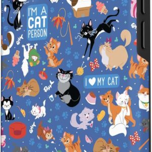 Custodia per iPhone 16 Disney Cats I Love My Cat Blu
