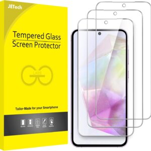 JETech Pellicola Protettiva per Samsung Galaxy A35 5G 6,6 Pollici, 9H Vetro Temperato Film, Antigraffio, HD Chiaro, Pacco da 3