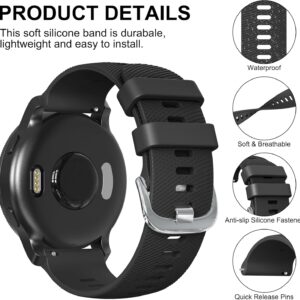 Wanme Cinturino per Samsung Galaxy Gear S3 Frontier /S3 Classic, 22mm Braccialetto di Ricambio Silicone Sportivo Cinturini per Samsung Galaxy Watch 3 45mm//Galaxy Watch 46mm