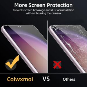 Coiwxmoi 2 Pezzi Vetro Temperato per Samsung Galaxy S23 5G 6,1″, HD Chiaro Ultra Trasparente, Ultra Resistente, Durezza 9H, Senza Bolle, Anti Graffio Pellicola Prottetiva per Samsung S23 5G