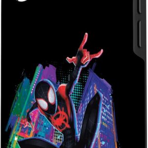Custodia per iPhone 16 Marvel Spider-Man Miles Morales La città dei graffiti