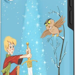 Custodia per iPhone 16 Disney La Spada nella Pietra Arthur Archimede Azzurro