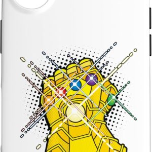 Custodia per iPhone 16 Marvel Avengers Thanos Infinity Gauntlet